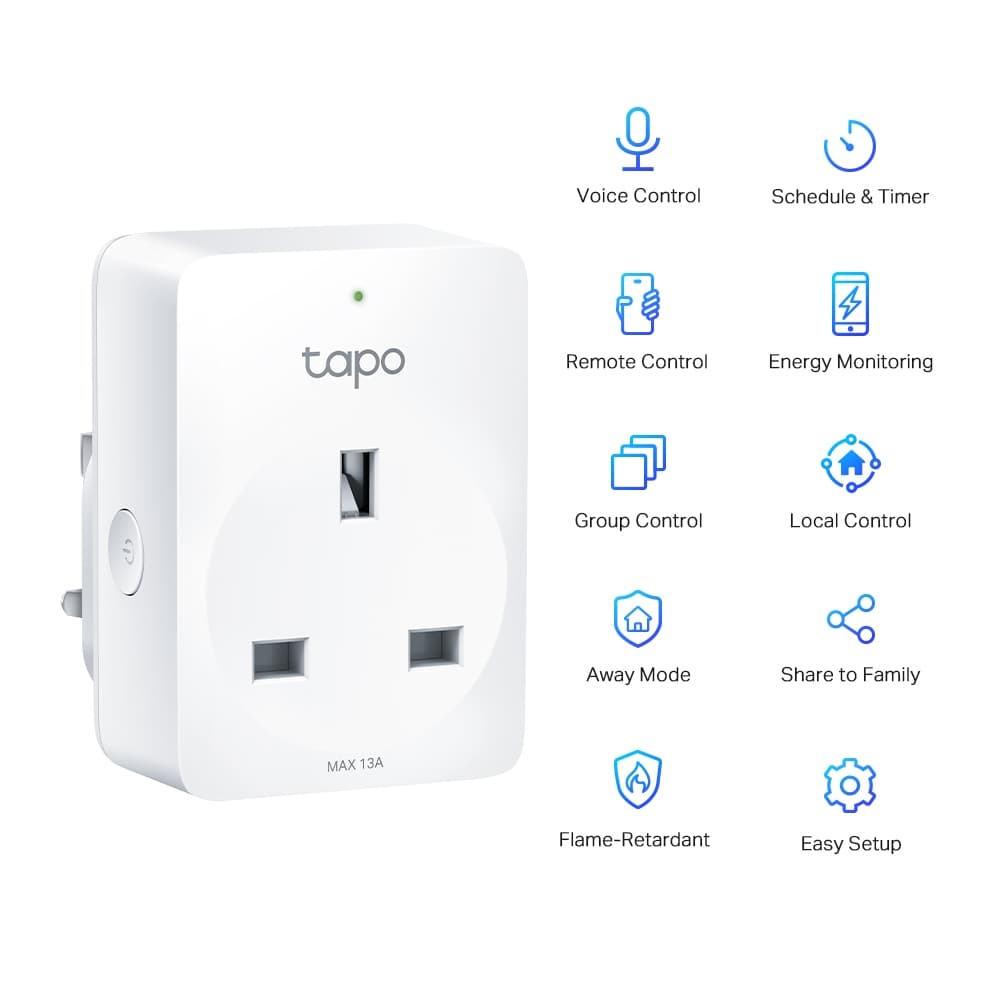 Tapo P110 Mini Smart Wi-Fi Plug, Energy Monitoring