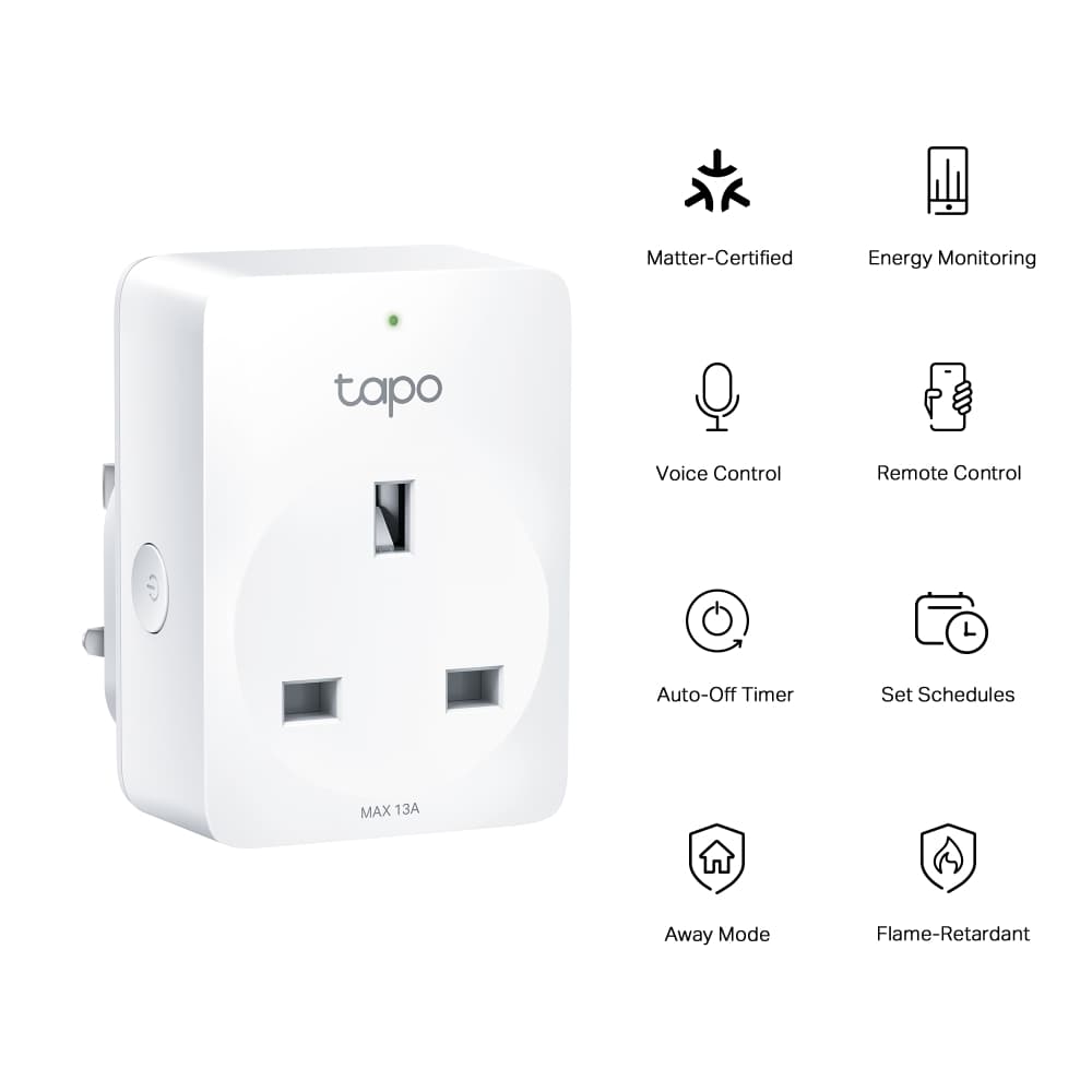 Tapo P110M Matter Smart Plug, Energy Monitoring
