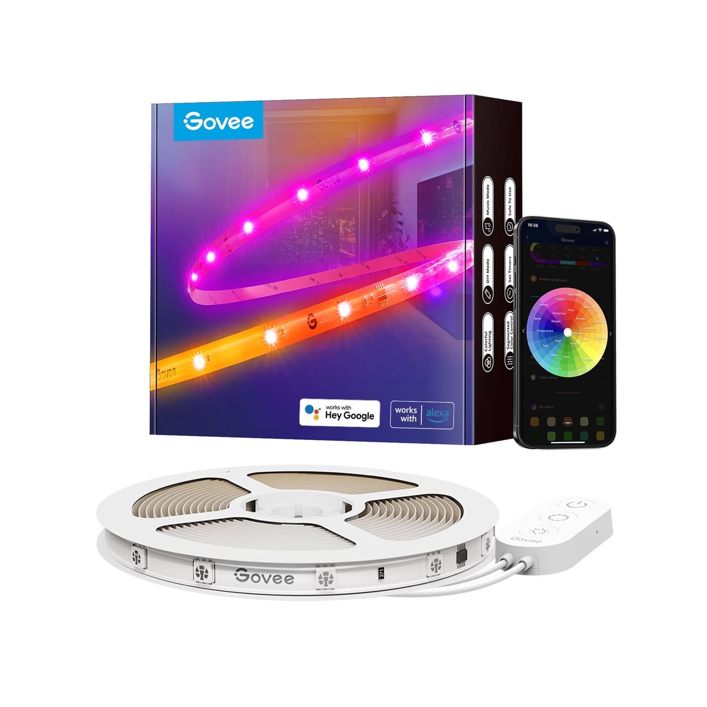 Govee RGBIC LED Strip Light H619A (5 m, protective coating)
