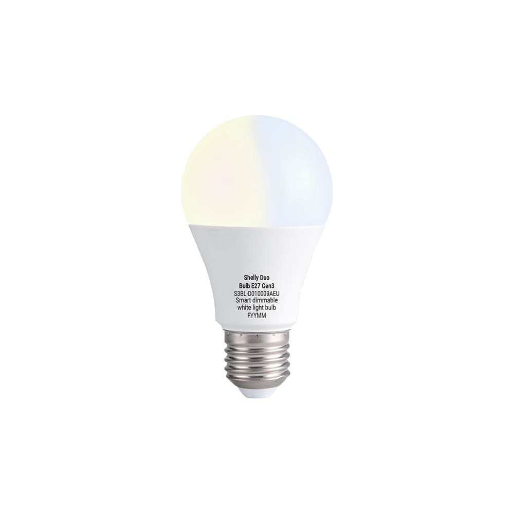 Shelly Duo Bulb E27 Gen3 (tunable white)