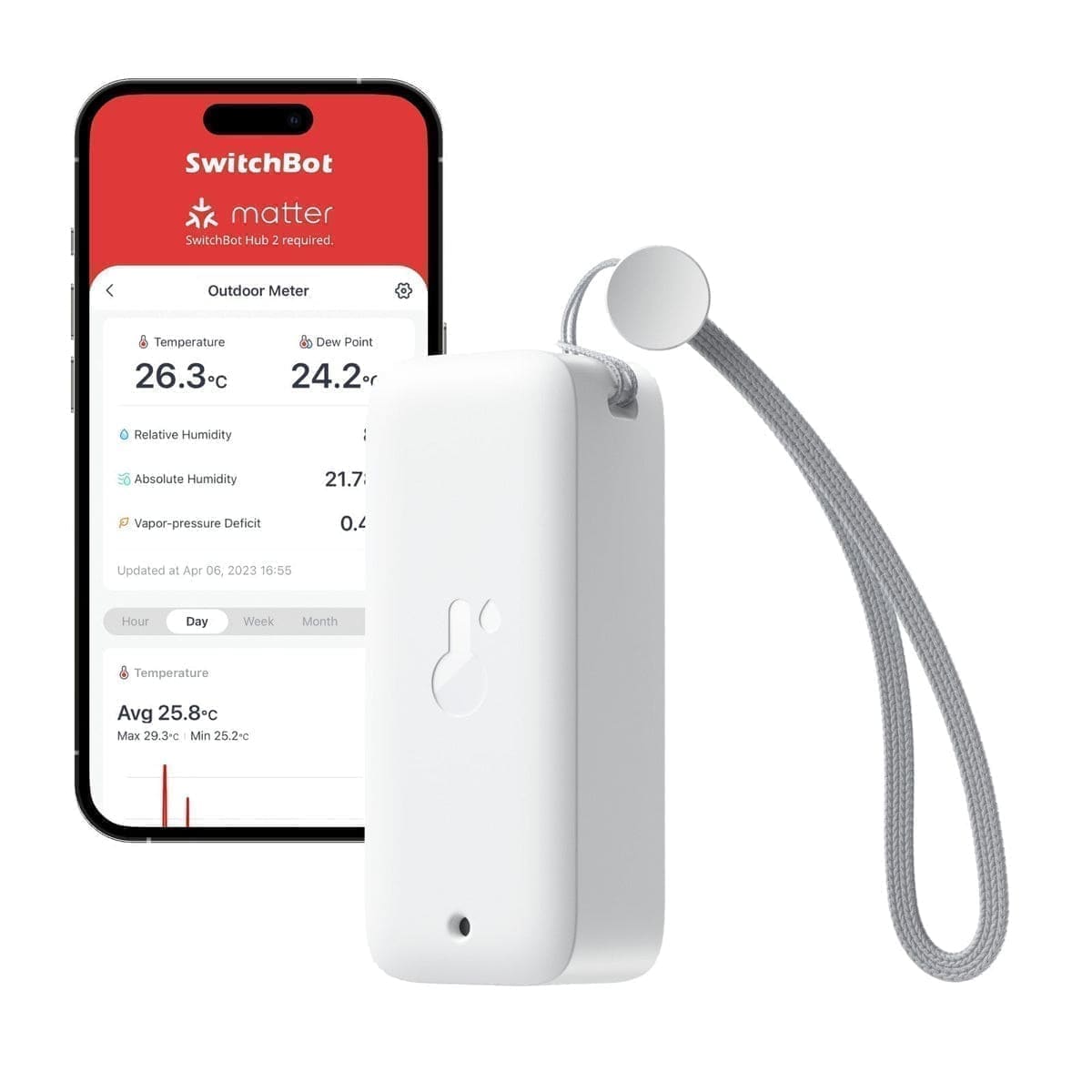 SwitchBot Indoor/Outdoor Thermo-Hygrometer (Outdoor Meter)