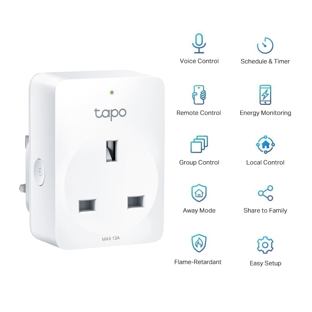 Tapo P110 Mini Smart Wi-Fi Plug, Energy Monitoring