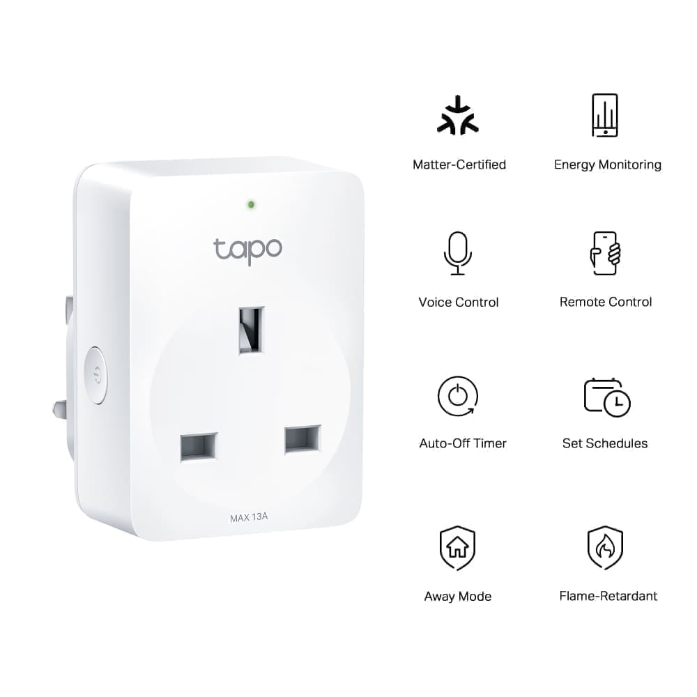Tapo P110M Matter Smart Plug, Energy Monitoring