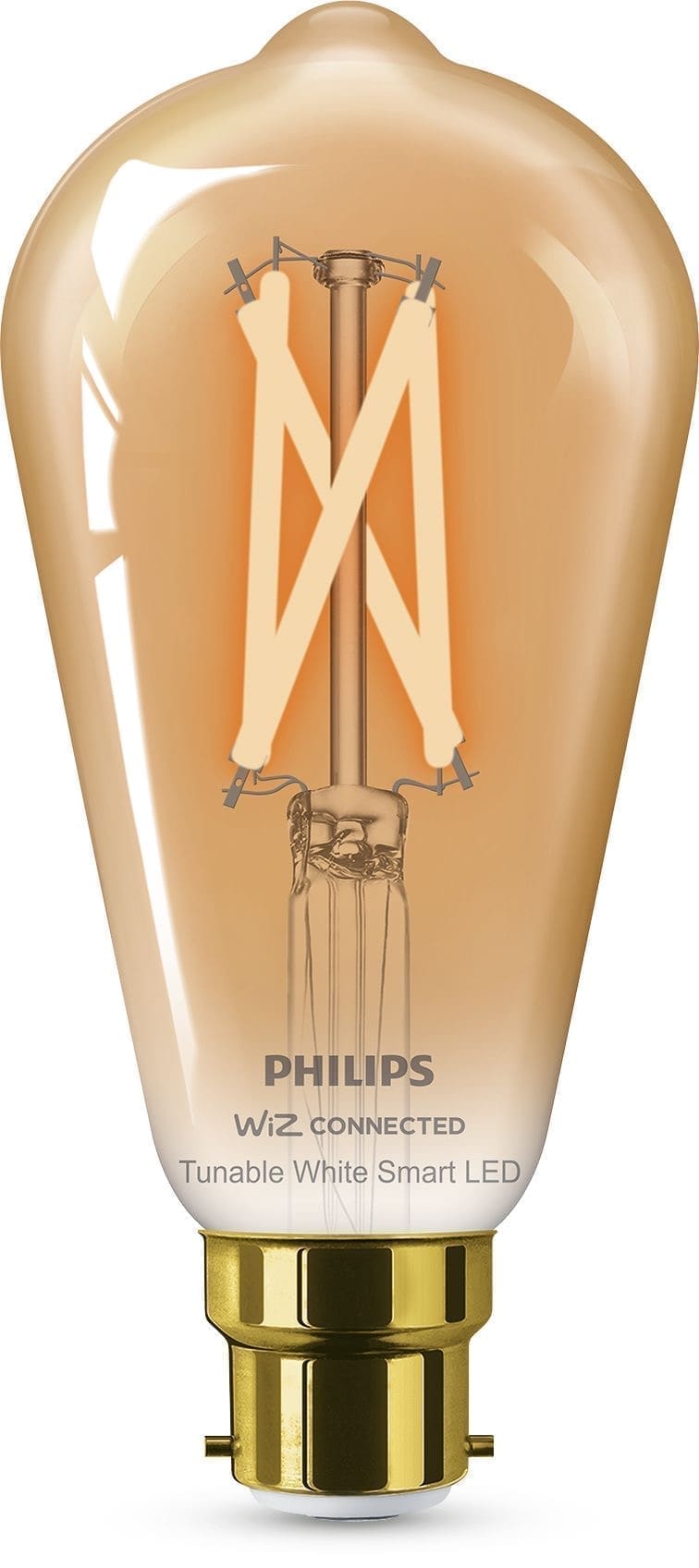 WiZ Smart LED Filament Bulb ST64 B22 (amber)